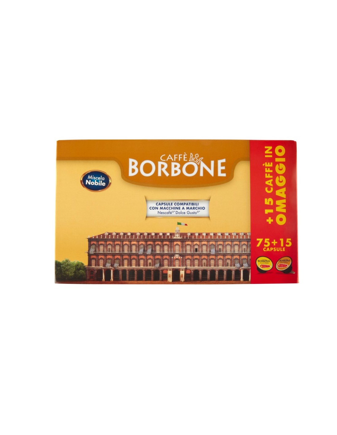 CAFFE BORBONE CAPSULE GUSTO NOBILE 75+15 su Shop in Casa