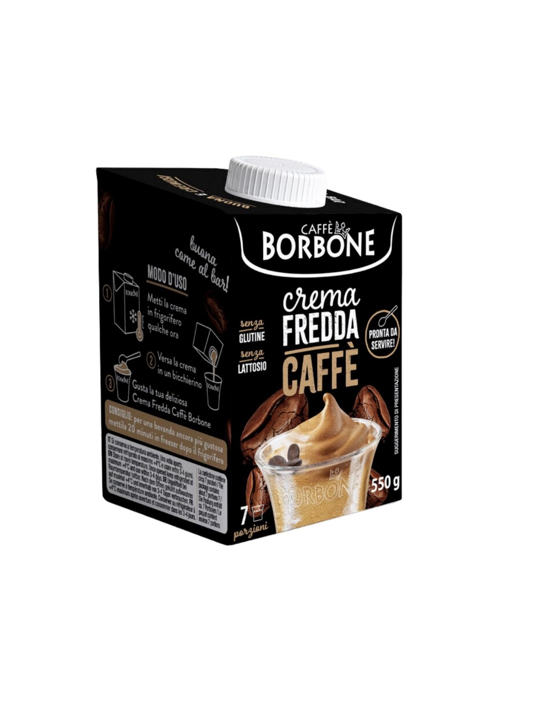 CREMA FREDDA CAFFE' SENZA LATTOSIO BORBONE su Shop in Casa