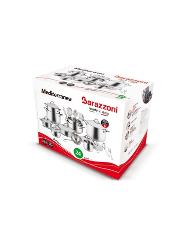 BATTERIE COMPLETE: vendita online MEDITERRANEA BATTERIA 24 PEZZI BARAZZONI in offerta