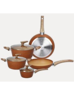 TRADITIONAL ORANGE BATTERIA 8 PEZZI su Shop in Casa