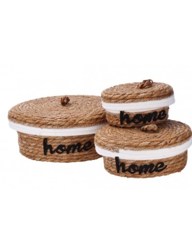 CONTENITORE 102332 2 MIS GIUNCO/COTONE 22,5X10CM su Shop in Casa