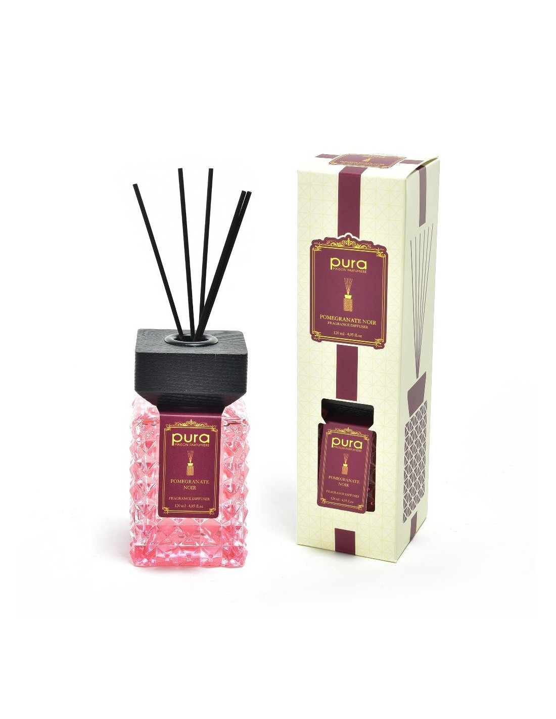 DIFFUSORE 02696 POMEGRANATE NOIR 120ML CON BACCHETTE su Shop in Casa