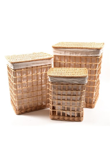 PORTABIANCHERIA 12412 1 MIS VIMINI NATURALE 31X21X39CM su Shop in Casa