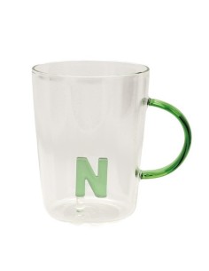 U10056122U00 ALLALETTERA TAZZA BOROSILICATO N su Shop in Casa