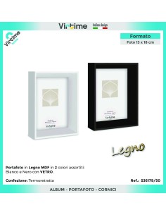 PORTAFOTO S36179/50 MDF 13X18 ASSORTITO su Shop in Casa