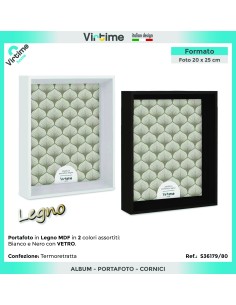 PORTAFOTO S36179/80 MDF 20X25 ASSORTITO su Shop in Casa