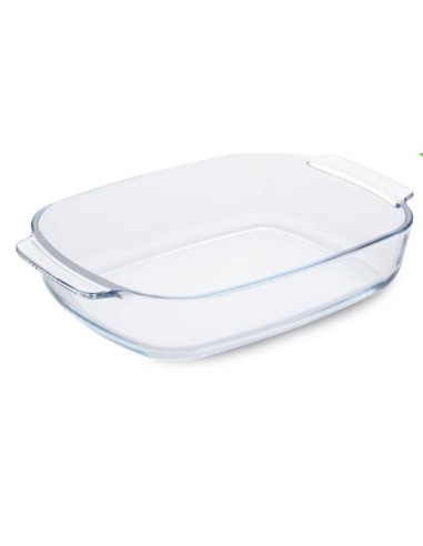 TEGLIA RETTANGOLARE 30X20CM 2MANICI BOROSILICATO su Shop in Casa