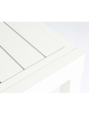 TAVOLI: vendita online Tavolo Allungabile Pelagius 135-270x90 Bianco in Legno di Teak e Alluminio – Bizzotto in offerta