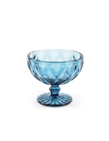 COPPA 07496 VETRO AZZURRO 350ML 12X10,5CM su Shop in Casa