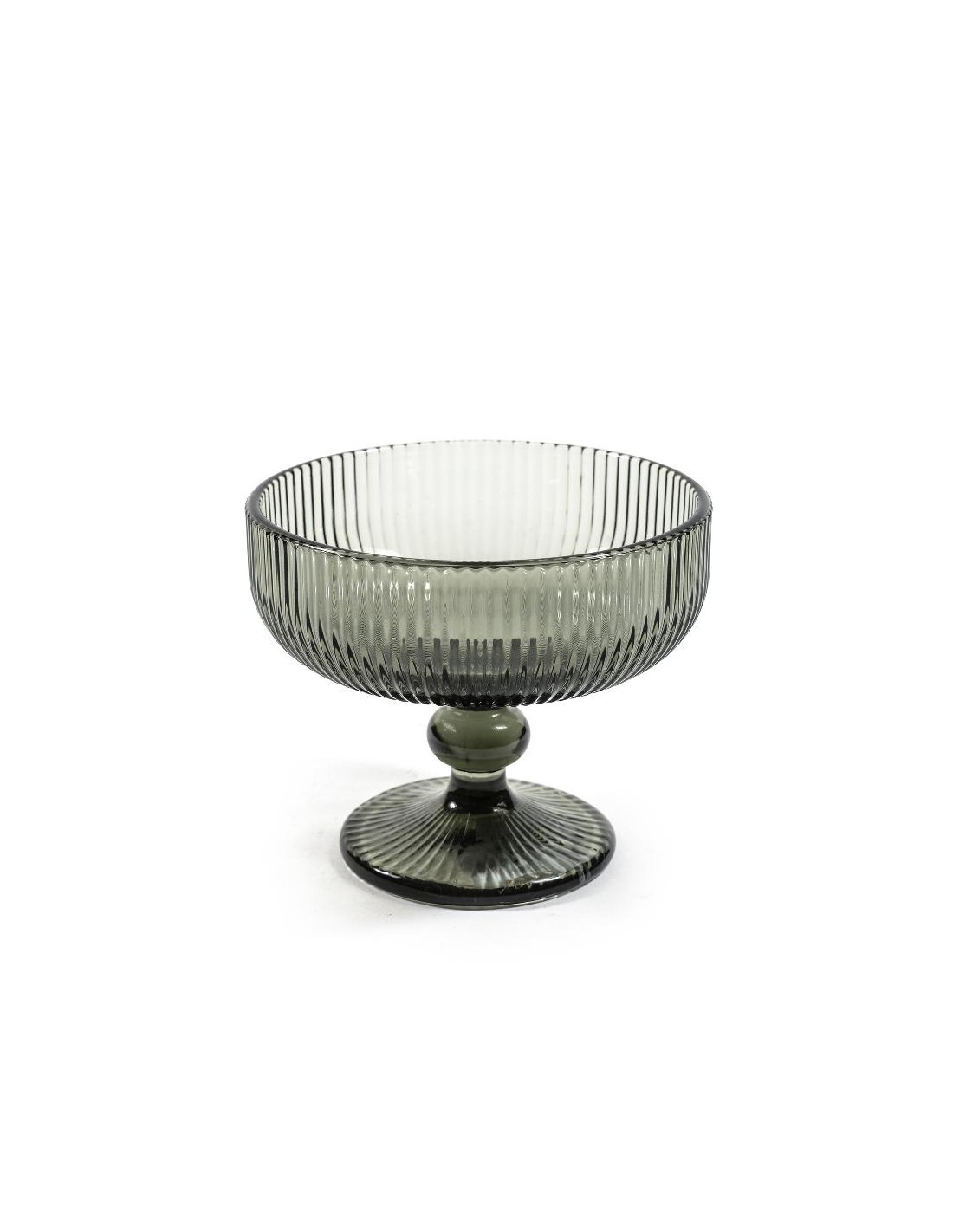 COPPA 08356 RIGHE VERDE SCURO 290ML 12X10CM su Shop in Casa