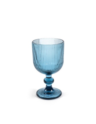 CALICE 08189 RIGHE AZZURRO 230ML 8X14CM su Shop in Casa