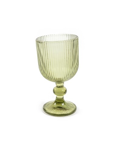 CALICE 08196 VETRO VERDE CHIARO 230ML 8X14,5CM su Shop in Casa