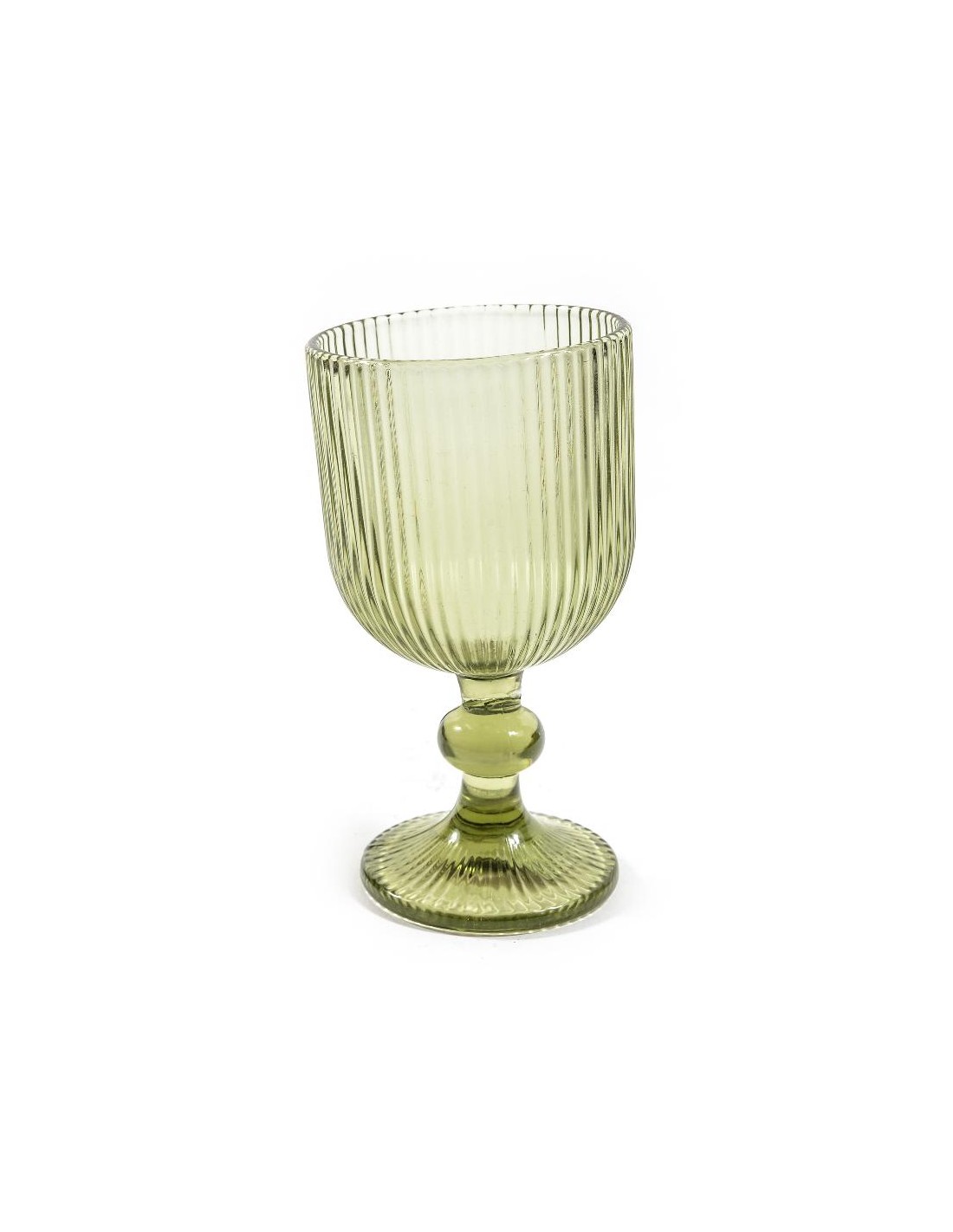 CALICE 08196 VETRO VERDE CHIARO 230ML 8X14,5CM su Shop in Casa