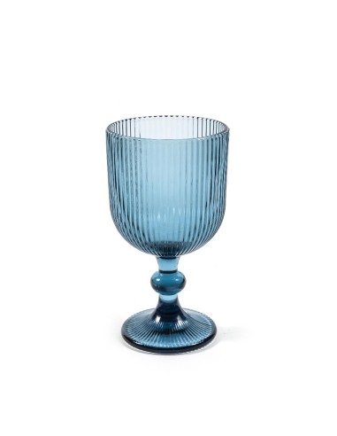 CALICE 08240 VETRO AZZURRO 350ML 9X16,5CM su Shop in Casa