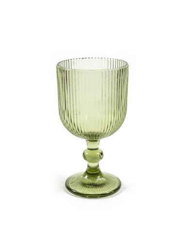 CALICE 08257 VETRO VERDE CHIARO 350ML 9X16,5CM su Shop in Casa