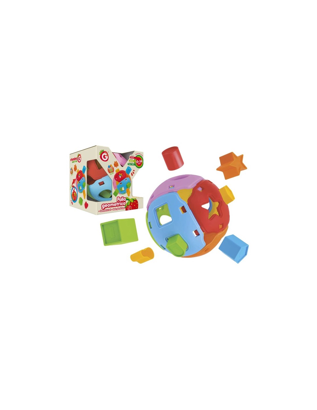 VITAM G 05515 PALLA GEOMETRICA 16CM CON FORMINE su Shop in Casa