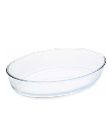 TEGLIA OVALE 35X24CM BOROSILICATO su Shop in Casa