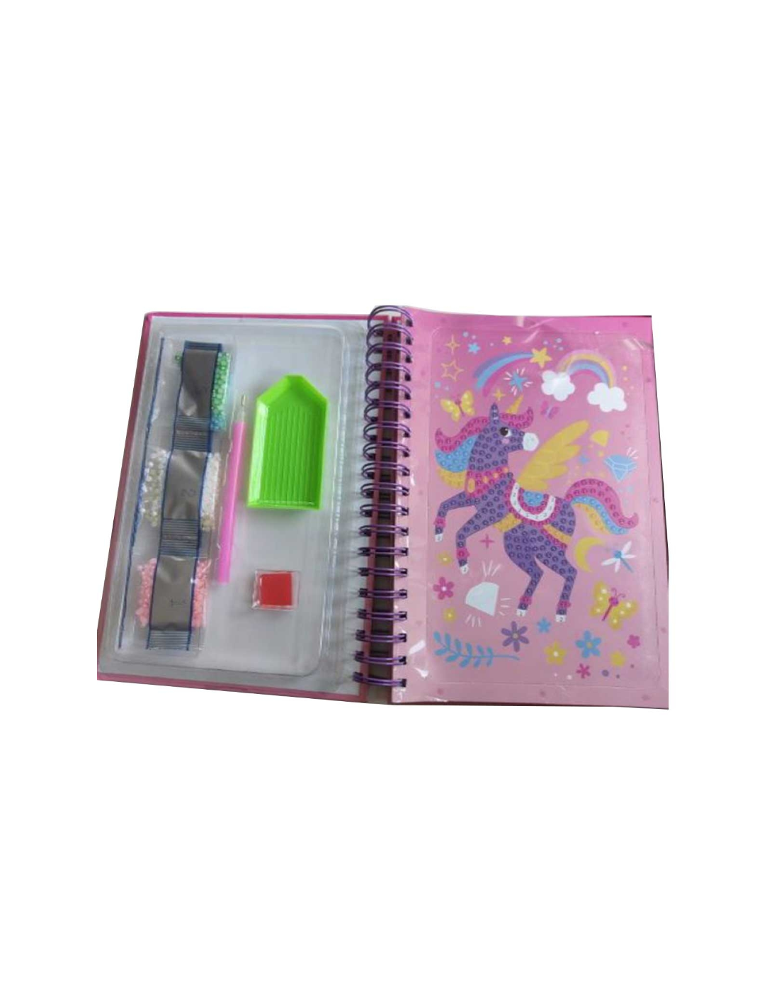 GIOCHI GIRL: vendita online DIAMANTINY Unicorno, dipingi coi numeri, deco book, gemme 3D, album A5, attività creativa, bambin...