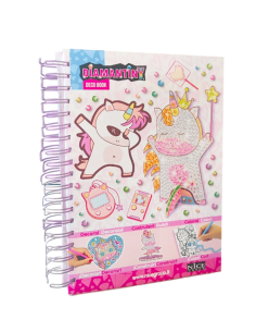 GIOCHI GIRL: vendita online DIAMANTINY Unicorno, dipingi coi numeri, deco book, gemme 3D, album A5, attività creativa, bambin...