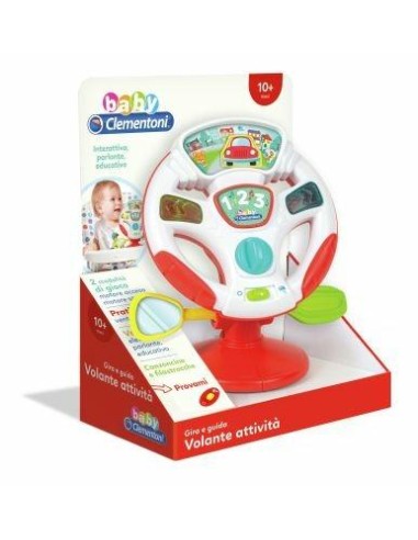 Clementoni - Volante Giocattolo Interattivo per Bambini, Gira e Gui...