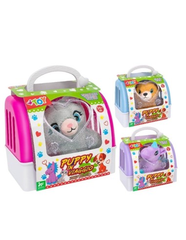 PELUCHE 41118 ANIMALI CON TRASPORTINO ASSORTITO su Shop in Casa