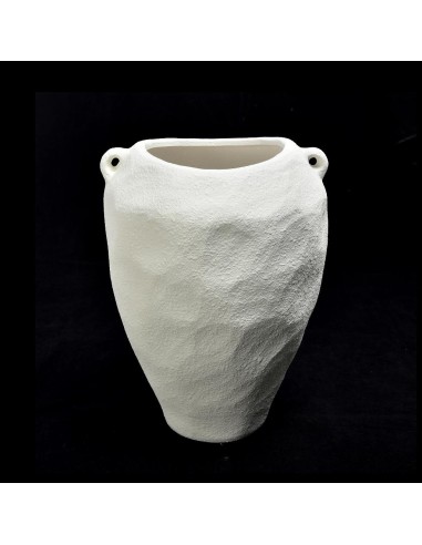 VASO 15443 CERAMICA 25X25X35CM BIANCO