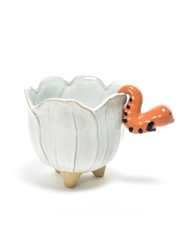 VASO 04553 CERAMICA CON ANIMALETTO 16X15X16CM