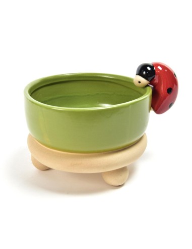 VASO 04645 CERAMICA CON ANIMALETTO 19X13CM