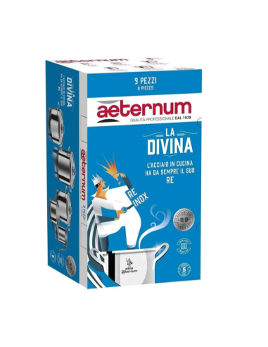 LA DIVINA BATTERIA 9PZ INOX su Shop in Casa