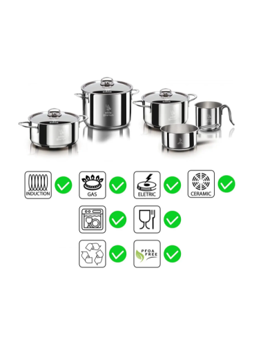 LA DIVINA BATTERIA 9PZ INOX su Shop in Casa