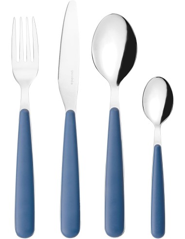 SERVIZI DI POSATE: vendita online SET 24 POSATE NAVY BLUE POP in offerta