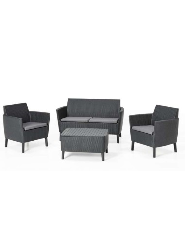 SALOTTINI: vendita online SALOTTO SALEMO LOUNGE GRAFITE in offerta