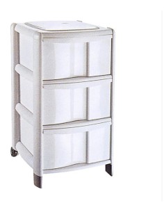 CASSETTIERE: vendita online Cassettiera Delfin Bambù, 39x40x67 cm, 3 cassetti alti, organizer casa, ufficio, bagno in offerta
