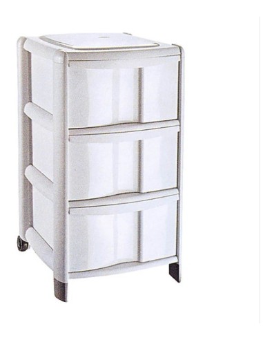CASSETTIERE: vendita online Cassettiera Delfin Bambù, 39x40x67 cm, 3 cassetti alti, organizer casa, ufficio, bagno in offerta
