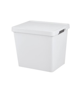 Scatola Portaoggetti Maya con Coperchio 23,9 L Bianco | shopincasa.it