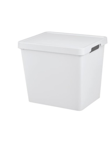Scatola Portaoggetti Maya con Coperchio 23,9 L Bianco | shopincasa.it