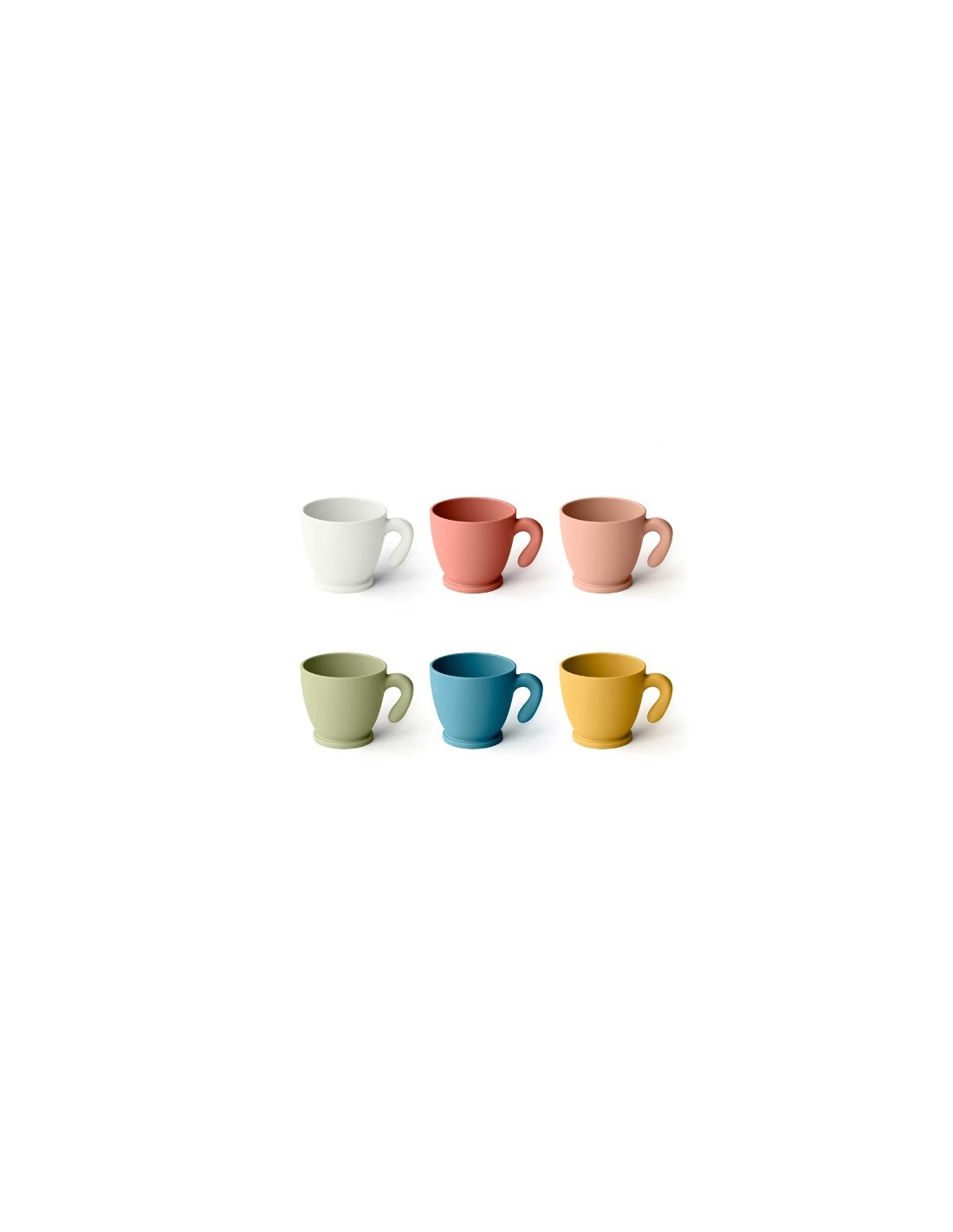 SET 6 TAZZINE CAFFE 21425552 80CC COLORI ASSORTITI su Shop in Casa