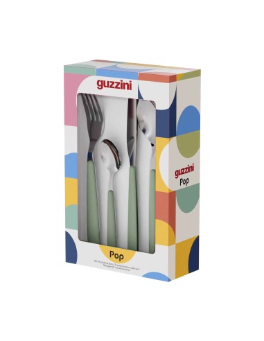 TAVOLA E CUCINA: vendita online SET 24 POSATE SEAWEED GREEN POP in offerta