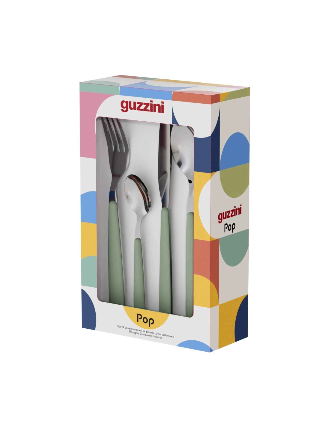 TAVOLA E CUCINA: vendita online SET 24 POSATE SEAWEED GREEN POP in offerta