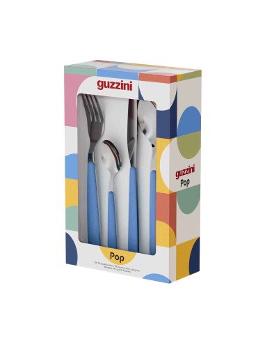 SERVIZI DI POSATE: vendita online SET 24 POSATE NAVY BLUE POP in offerta