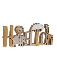 DECORAZIONE SCRITTA LI213315 MDF 30X12CM su Shop in Casa