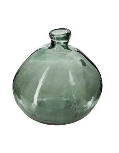 VASO 155689F VETRO RICICLATO VERDE KAKI D33CM su Shop in Casa