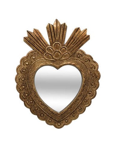 Decorazione a muro Alison cuore dorato 20x28 cm Atmosphera | shopincasa.it