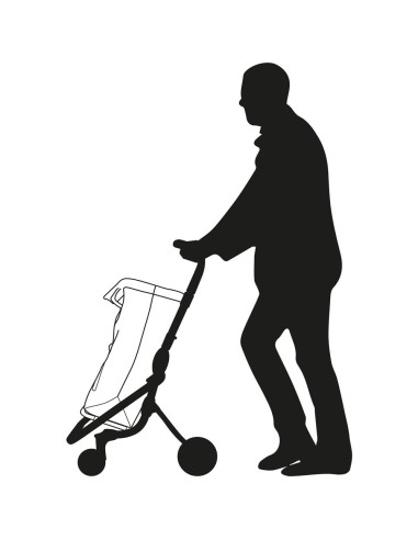 CARRELLI SPESA: vendita online Foppapedretti Help Carrello Spesa, Oceano, Leggero e Chiudibile, Borsa Capiente 39,5, Maniglio...