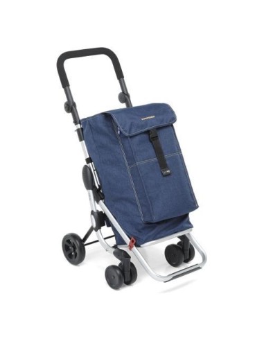 CARRELLI SPESA: vendita online Foppapedretti Carrello Go Up Portaspesa, Blue Jeans, Borsa Nylon 38 L, Borsa Termica 6 L, Manu...