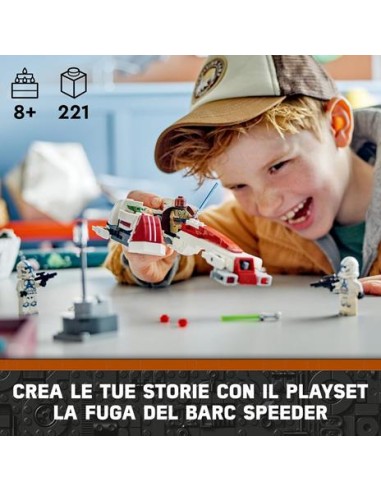 GIOCATTOLO PUBBLICIZZATO: vendita online STAR WARS 75378 FUGA DEL BARC SPEEDER in offerta
