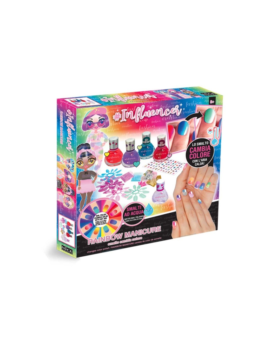 INFLUENCER 92052 RAINBOW MANICURE