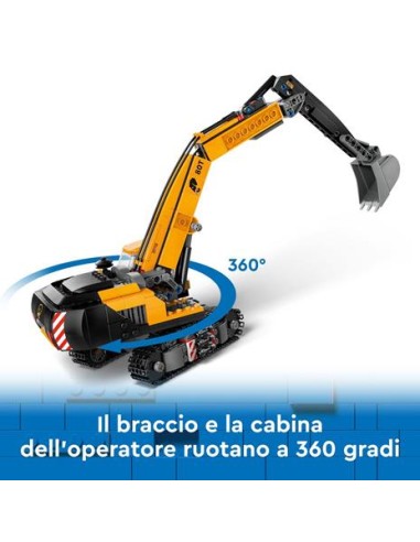 GIOCATTOLO PUBBLICIZZATO: vendita online CITY 60420 ESCAVATORE DA CANTIERE in offerta