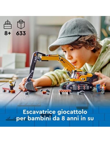 GIOCATTOLO PUBBLICIZZATO: vendita online CITY 60420 ESCAVATORE DA CANTIERE in offerta