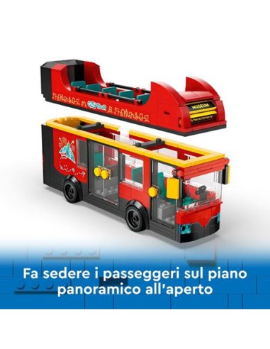 GIOCATTOLO PUBBLICIZZATO: vendita online CITY 60407 AUTOBUS TURISTICO A DUE PIANI in offerta
